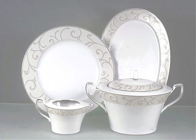 Φορμα Πιατου πιατέλας και σουπιέρας  από το σχέδιο Loren της εταιρίας Cryspo Trio 