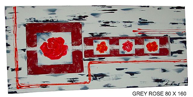 Πίνακας ζωγραφικής Gallerista by Repanis Grey Rose-Grey Rose