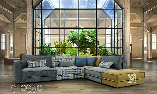 Καναπές γωνιακός Sofa And Style Leggo-Leggo