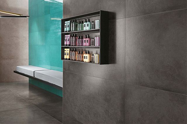 Πρόταση σε πλακάκια για αίθουσα έκθεσης εμπορευμάτων της συλλογής Dwell