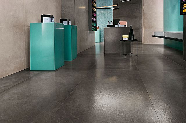 Πρόταση σε πλακάκια για αίθουσα έκθεσης εμπορευμάτων της συλλογής Dwell