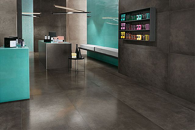 Πρόταση σε πλακάκια για αίθουσα έκθεσης εμπορευμάτων της συλλογής Dwell