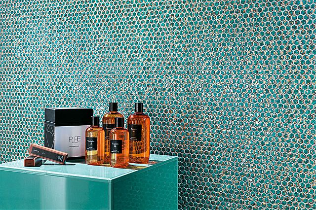 Πρόταση σε πλακάκια για αίθουσα έκθεσης εμπορευμάτων της συλλογής Dwell