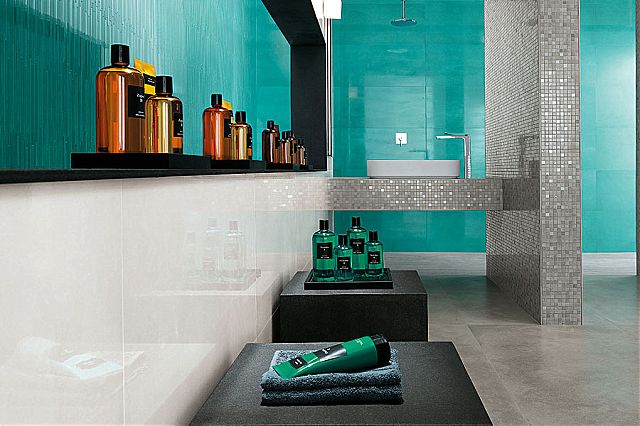 Πρόταση σε πλακάκια σε αίθουσα spa της συλλογής Dwell