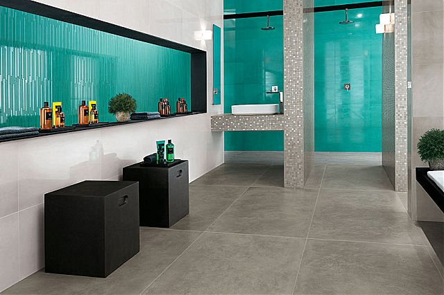 Πρόταση σε πλακάκια σε αίθουσα spa της συλλογής Dwell