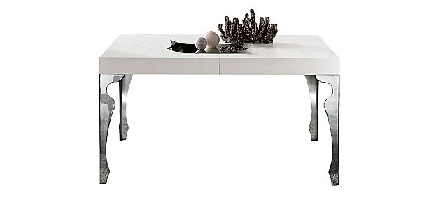 - Το Luxury Rectangular Extending table, σε λευκό χρώμα.