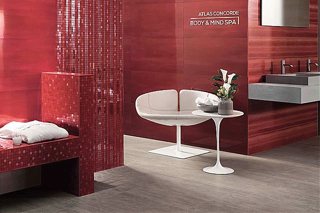 Πρόταση σε πλακάκια για χώρους υποδοχής spa της συλλογής Mark