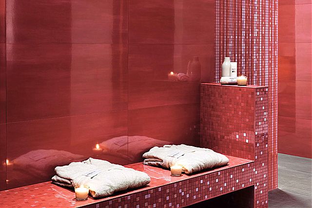 Πρόταση σε πλακάκια για χώρους υποδοχής spa της συλλογής Mark