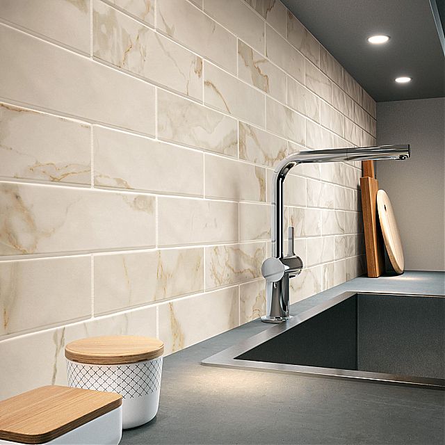 Πρόταση σε πλακάκια για την κουζίνα της συλλογής Roma