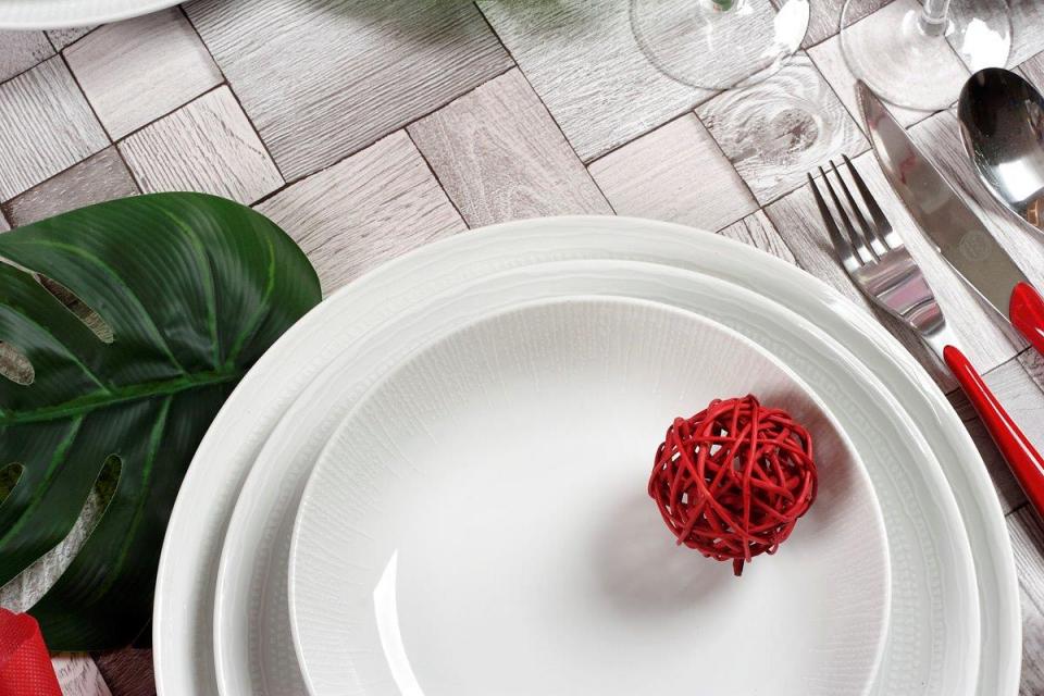 Σερβίτσιο πιάτων-φαγητού εργοστασίου Cryspo Trio