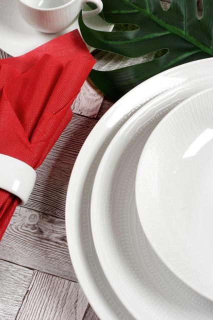 Σερβίτσιο πιάτων-φαγητού εργοστασίου Cryspo Trio