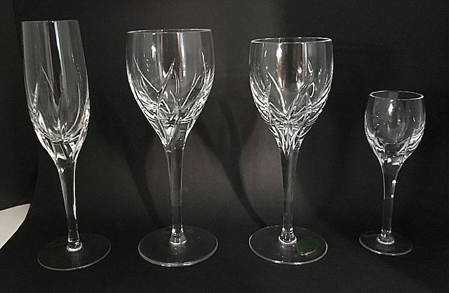 Σερβίτσιο ποτηριών εργοστασίου Bohemia Cristal
