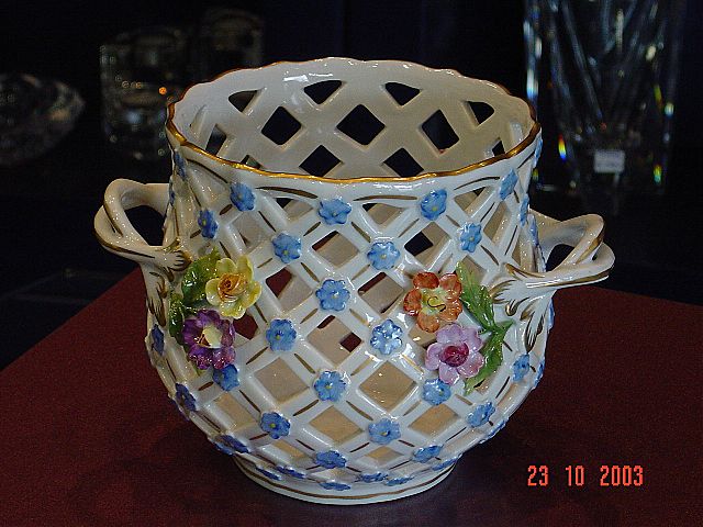 Κουπ διακοσμητικό εργοστασίου Dresden Porzellan manufaktur