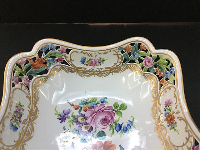 Κουπ διακοσμητικό εργοστασίου Dresden Porzellan manufaktur