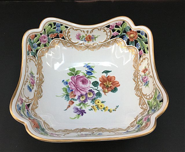 Κουπ διακοσμητικό εργοστασίου Dresden Porzellan manufaktur