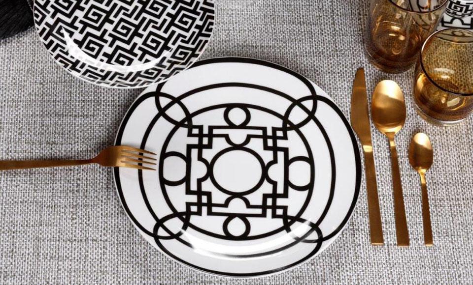 Σερβίτσιο πιάτων-φαγητού Cryspo Trio Black Jade-25.637.40