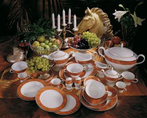 Σερβίτσιο πιάτων-φαγητού εργοστασίου Thun (Bohemia) 